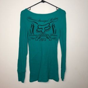 Fox Tops - Teal Fox Thermal Fox Tops - Teal Fox Thermal